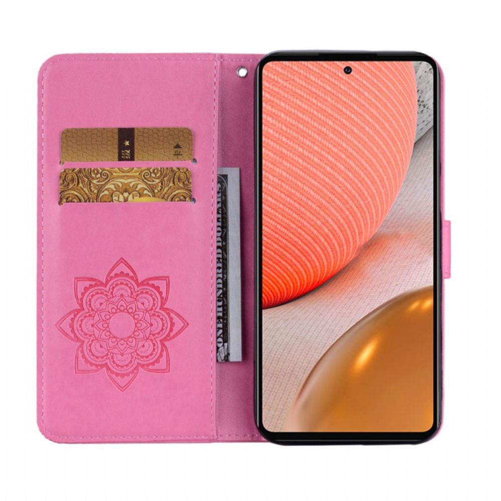 Flip Case Für Samsung Galaxy A53 5G Eulen-mandala