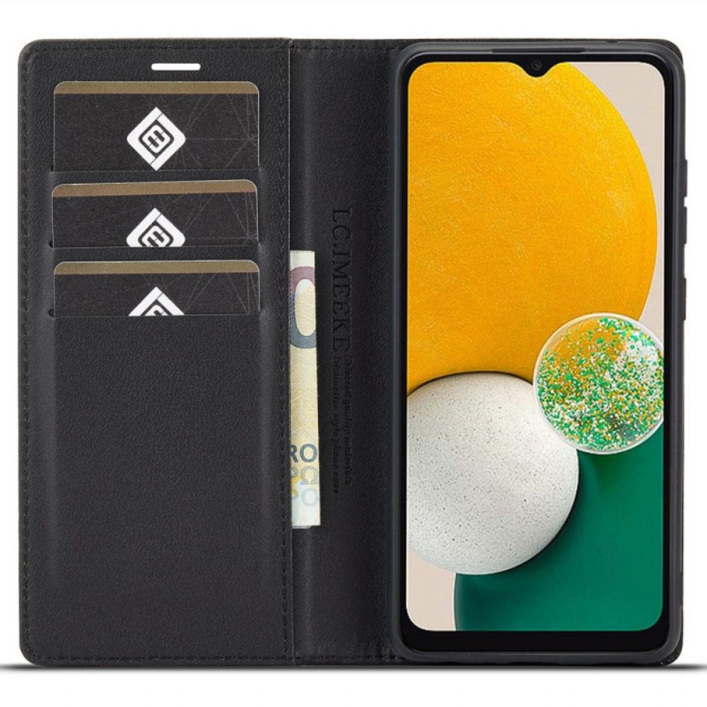 Flip Case Für Samsung Galaxy A53 5G Kohlefaser Lc.imeeke