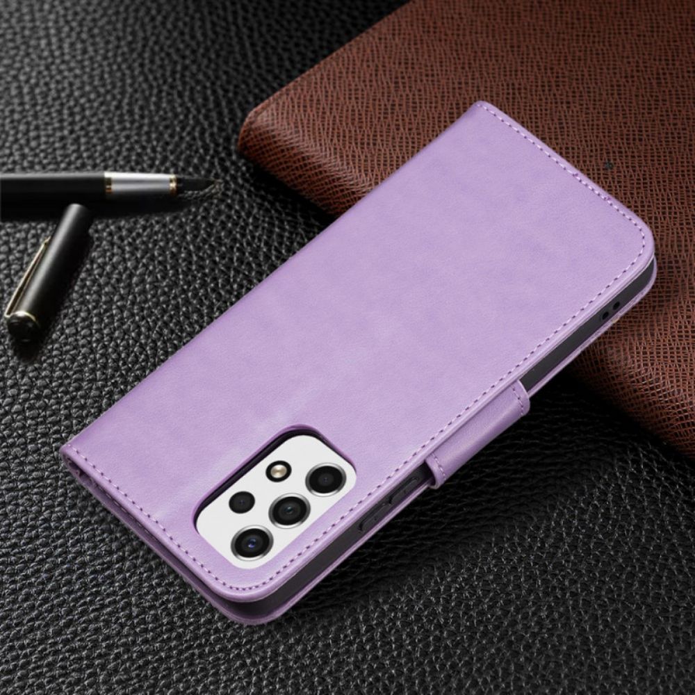 Flip Case Für Samsung Galaxy A53 5G Mit Kordel Tanga Schmetterlinge