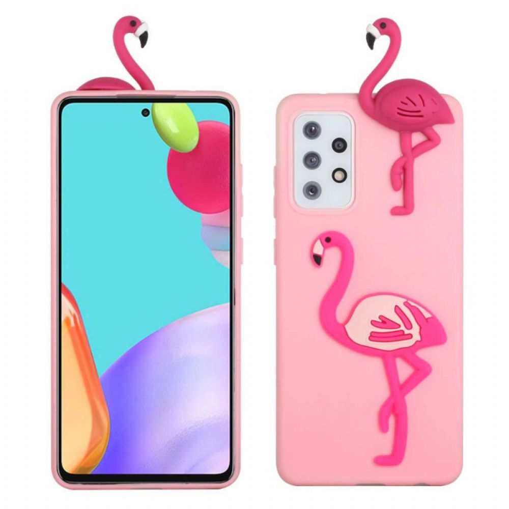 Hülle Für Samsung Galaxy A53 5G Flamingo 3d