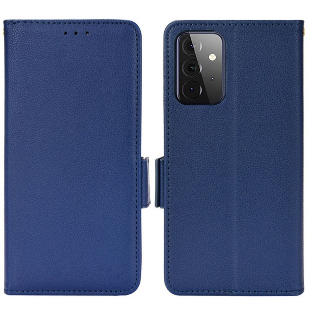 Lederhüllen Für Samsung Galaxy A53 5G Flip Case Doppelte Neue Farbklappe