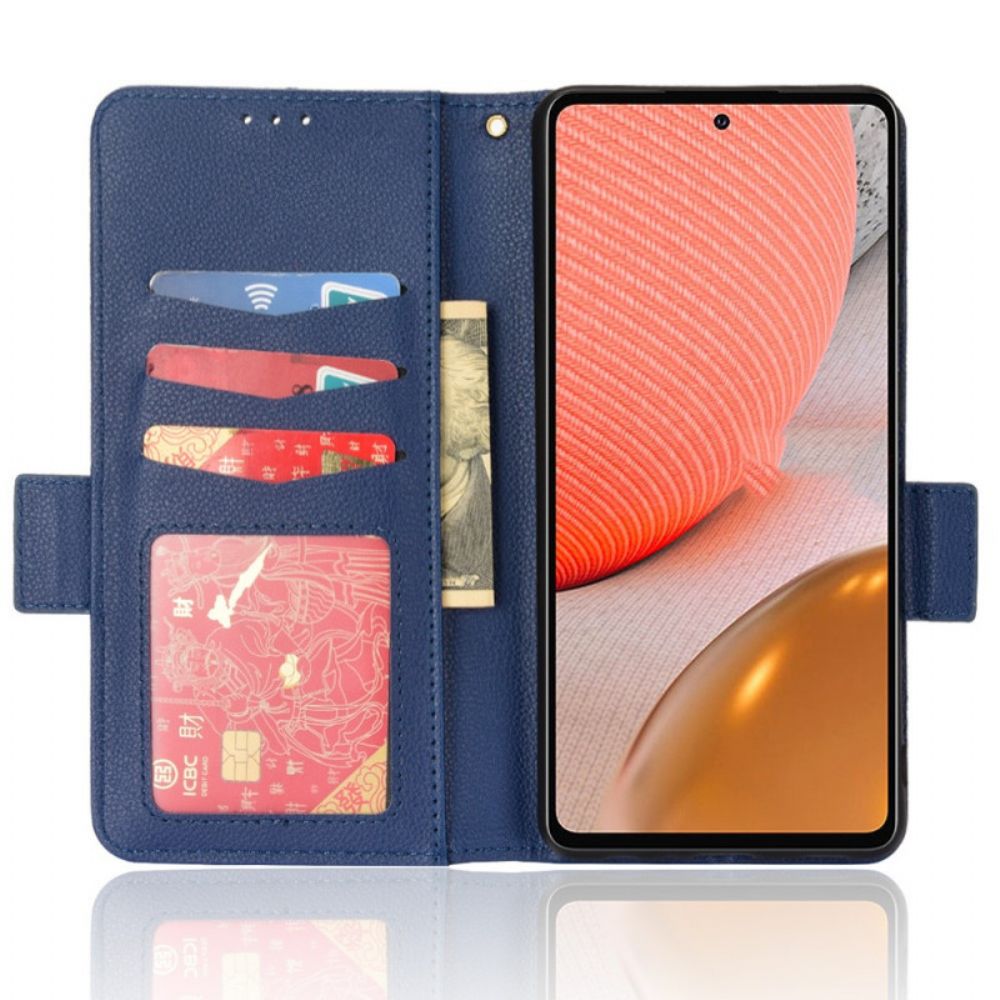 Lederhüllen Für Samsung Galaxy A53 5G Flip Case Doppelte Neue Farbklappe