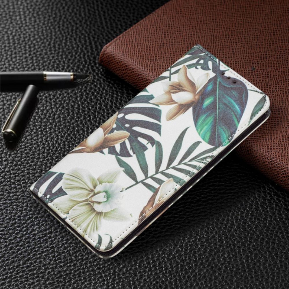 Schutzhülle Für Samsung Galaxy A53 5G Flip Case Blätter