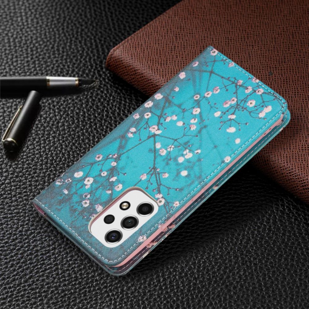 Schutzhülle Für Samsung Galaxy A53 5G Flip Case Blühende Zweige