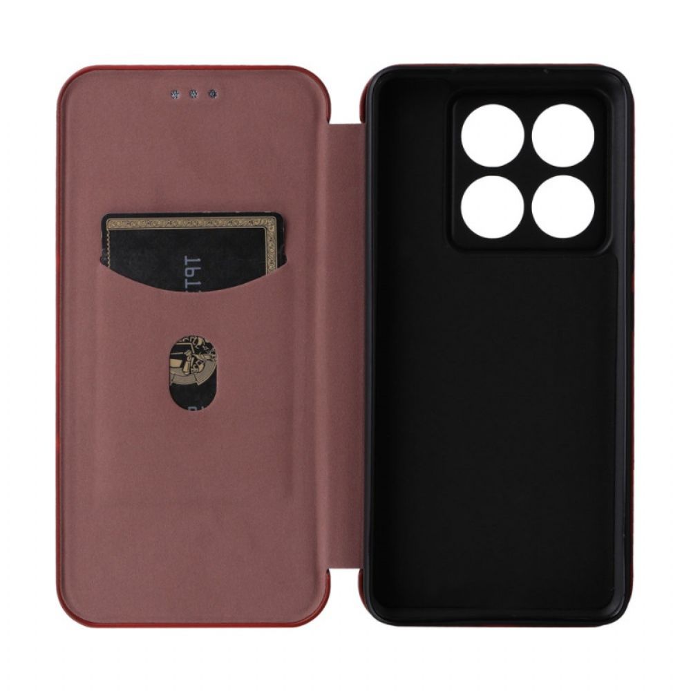 Flip Case Xiaomi 14t Pro Kohlefaser