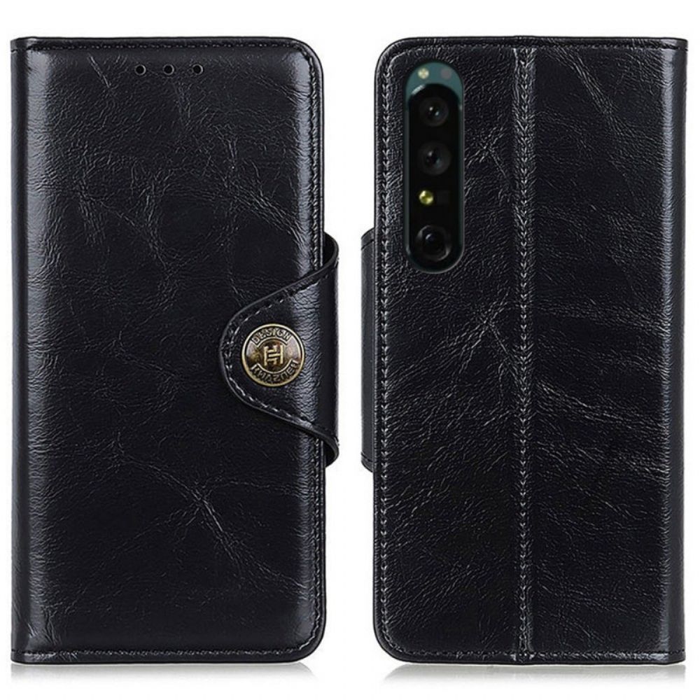 Flip Case Für Sony Xperia 1 IV Knopfverschluss