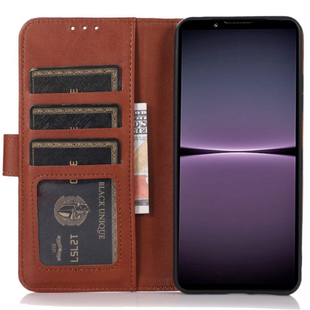 Flip Case Für Sony Xperia 1 IV Leder-stil