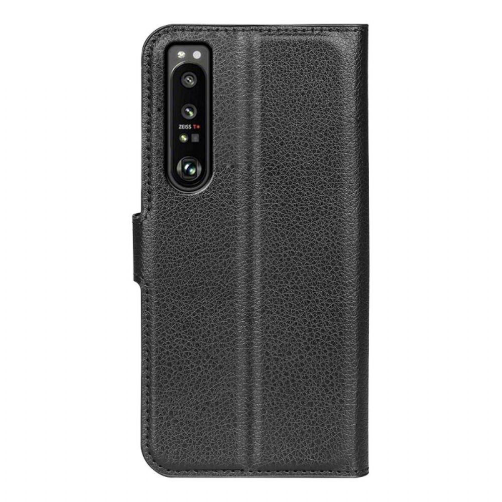 Flip Case Für Sony Xperia 1 IV Lychee Classic