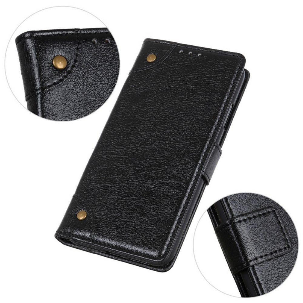 Flip Case Für Sony Xperia 1 IV Nappaleder-style Mit Nieten