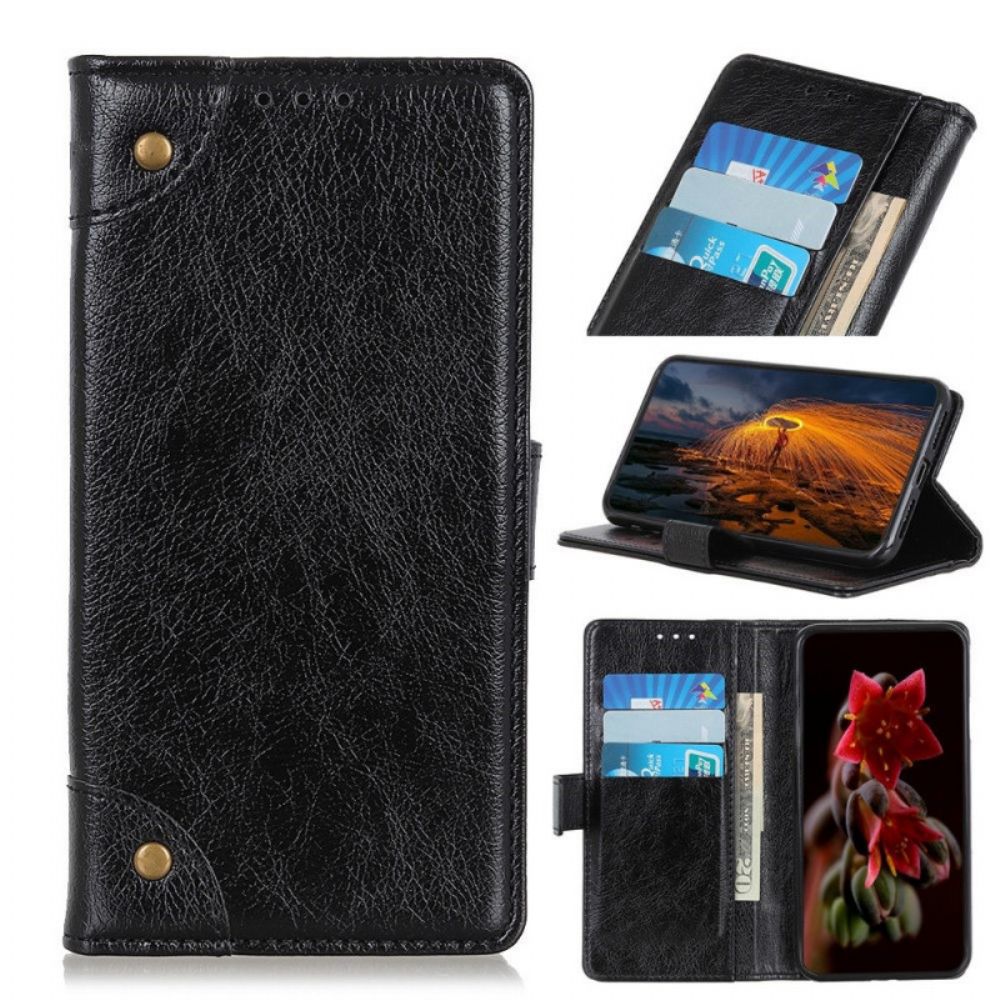 Flip Case Für Sony Xperia 1 IV Nappaleder-style Mit Nieten