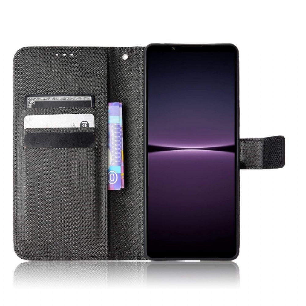 Flip Case Für Sony Xperia 1 IV Stylisch Mit Riemen