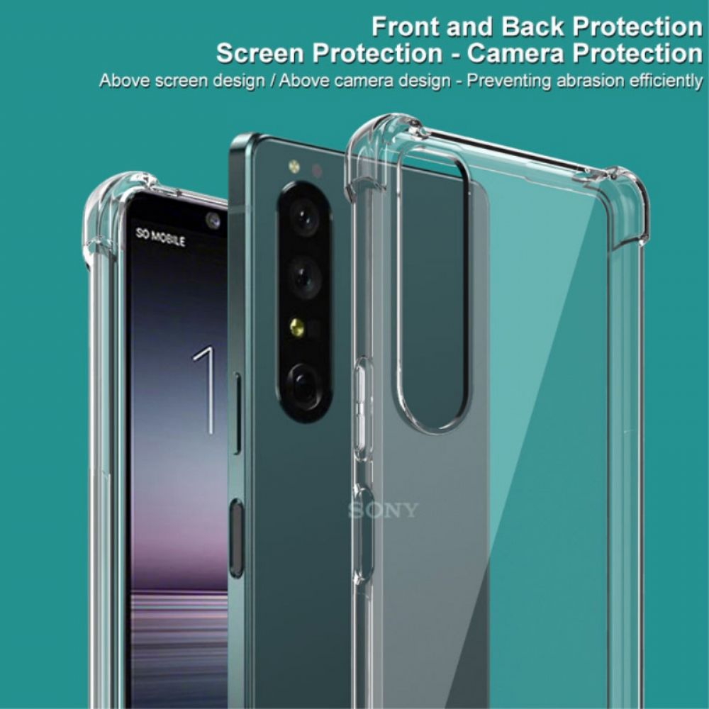 Handyhülle Für Sony Xperia 1 IV Transparent Mit Imak Screen Film