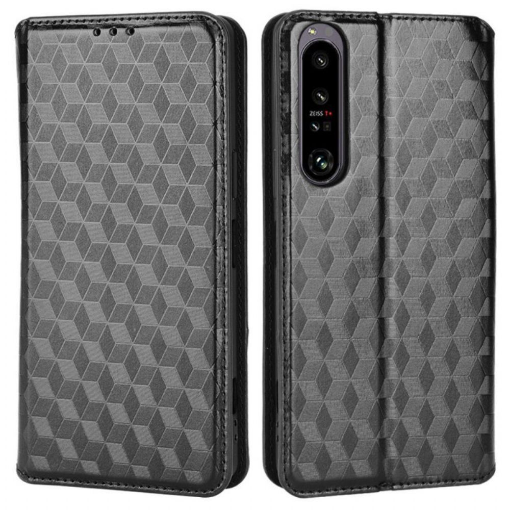 Schutzhülle Für Sony Xperia 1 IV Flip Case 3d-würfel