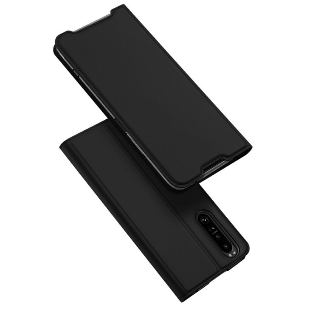 Schutzhülle Für Sony Xperia 1 IV Flip Case Dux Ducis Pro Series Skin