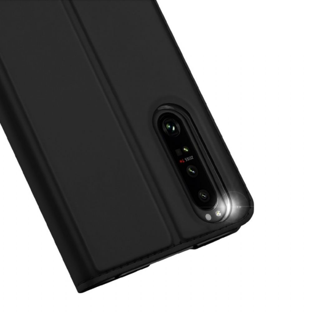 Schutzhülle Für Sony Xperia 1 IV Flip Case Dux Ducis Pro Series Skin