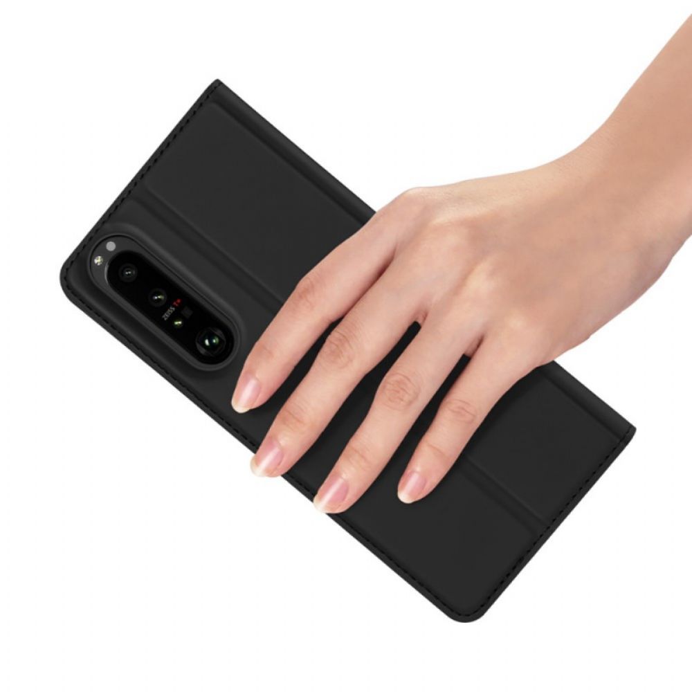 Schutzhülle Für Sony Xperia 1 IV Flip Case Dux Ducis Pro Series Skin