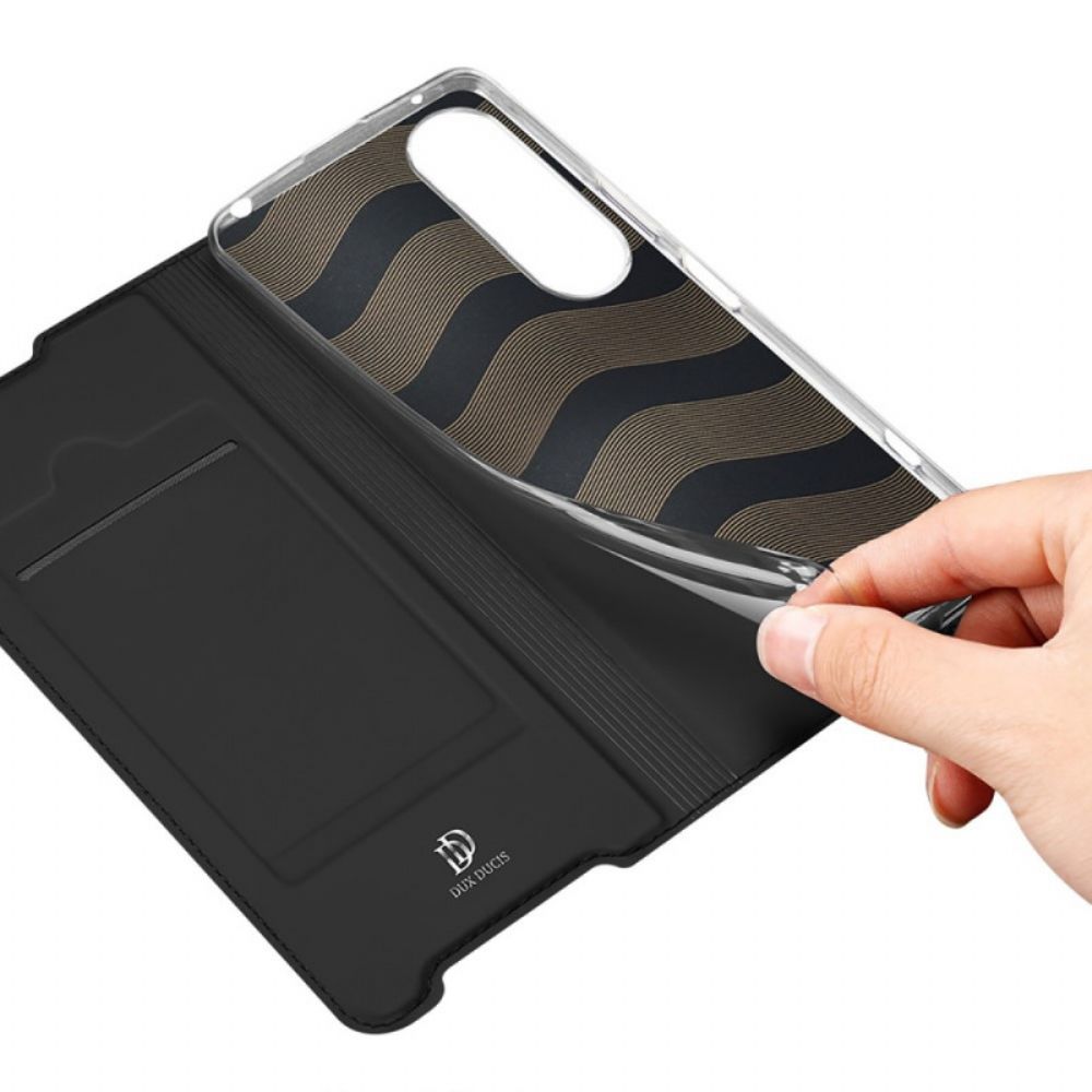 Schutzhülle Für Sony Xperia 1 IV Flip Case Dux Ducis Pro Series Skin