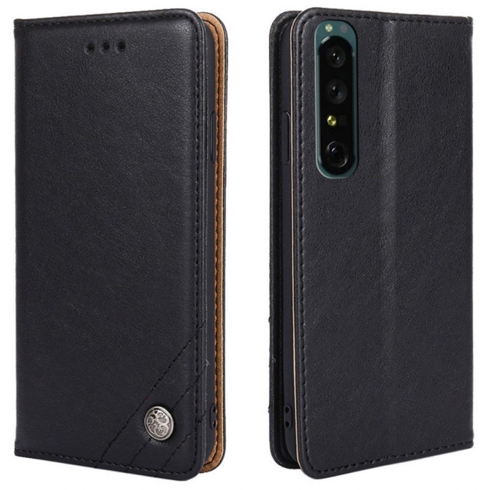 Schutzhülle Für Sony Xperia 1 IV Flip Case Zierniete