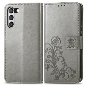 Flip Case Für Samsung Galaxy S21 FE Abstrakte Blumen