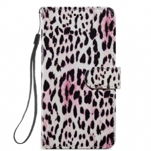 Flip Case Für Samsung Galaxy S21 FE Leopardenmuster