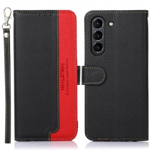 Flip Case Für Samsung Galaxy S21 FE Liche Style Rfid Khazneh