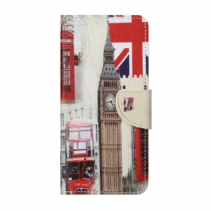 Flip Case Für Samsung Galaxy S21 FE Londoner Leben