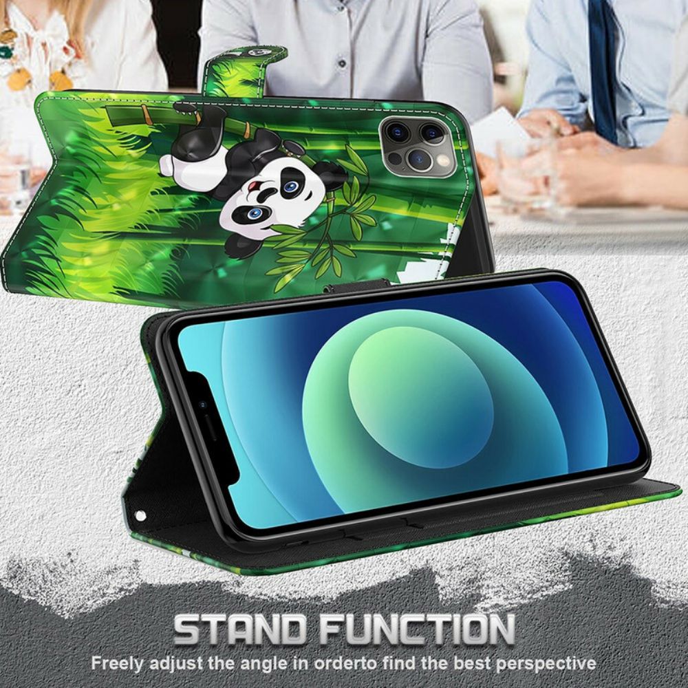 Flip Case Für Samsung Galaxy S21 FE Panda Und Bambus