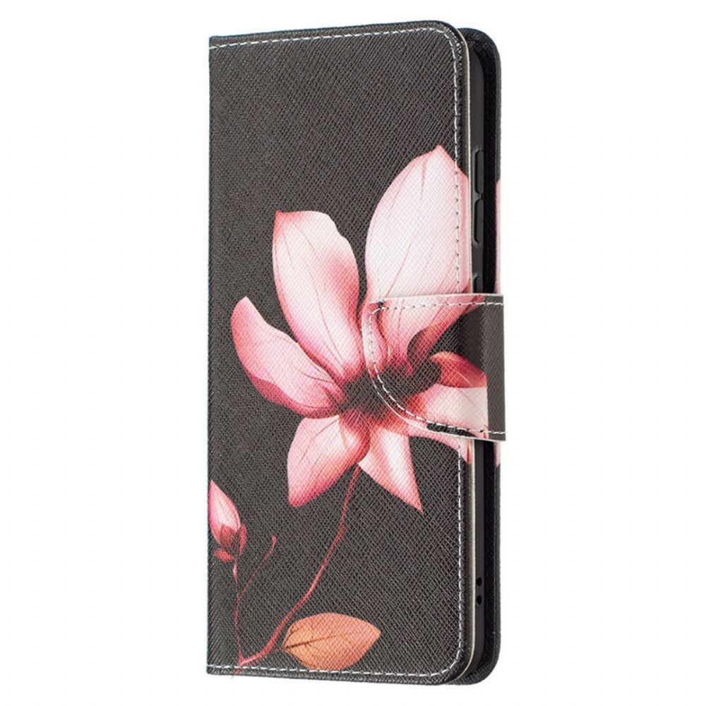 Flip Case Für Samsung Galaxy S21 FE Rosa Blume