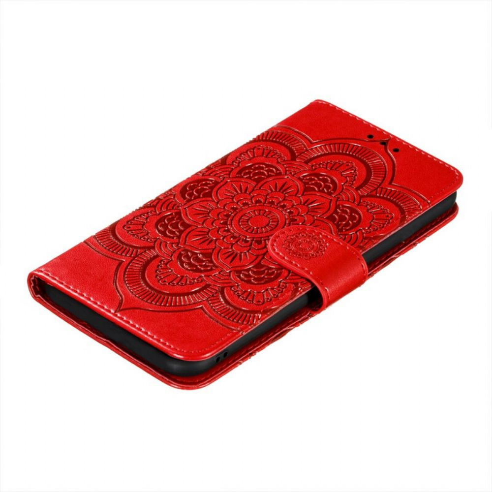 Flip Case Für Samsung Galaxy S21 FE Vollständiges Mandala