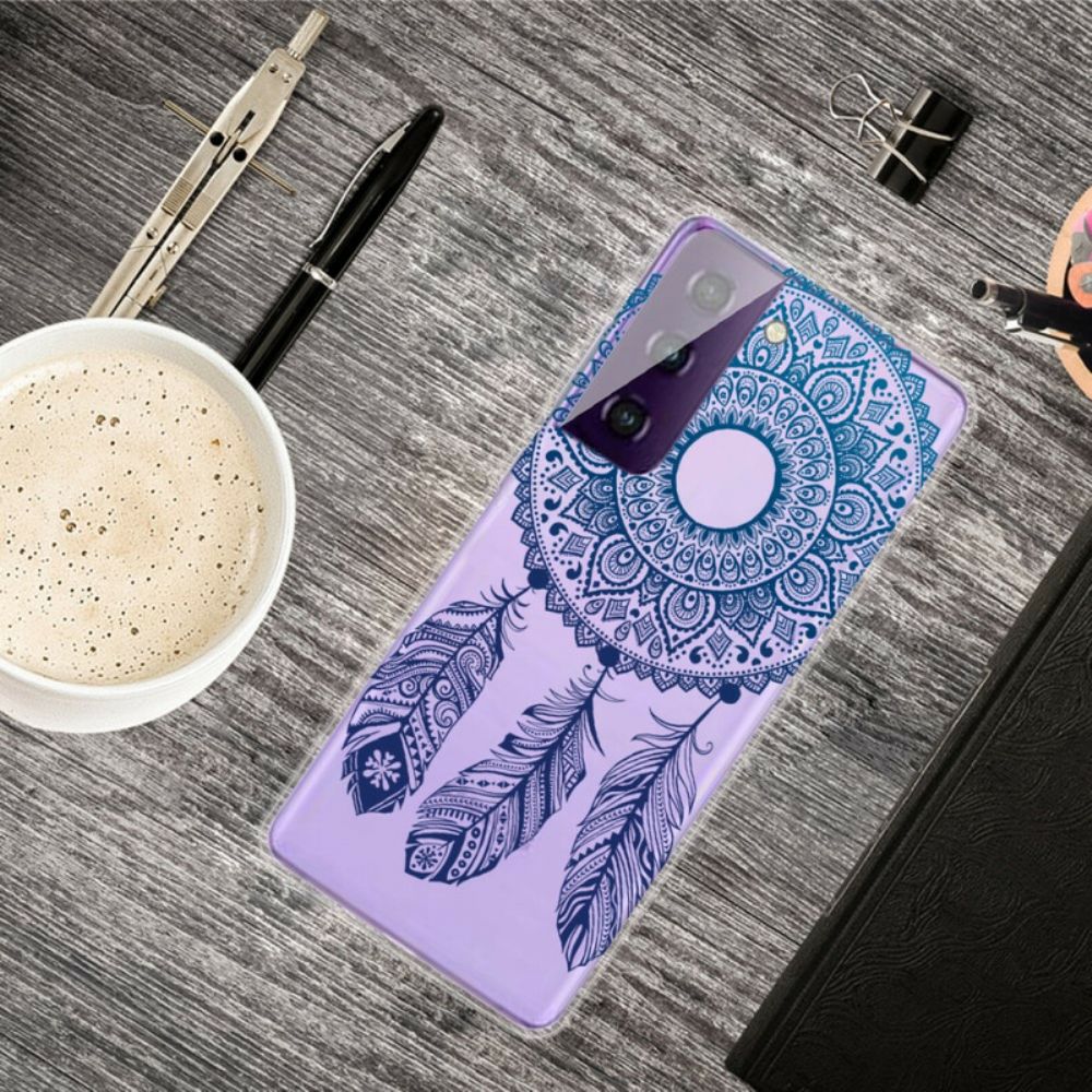 Handyhülle Für Samsung Galaxy S21 FE Einzelnes Blumen-mandala