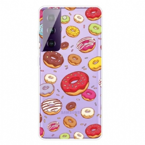 Handyhülle Für Samsung Galaxy S21 FE Liebe Donuts