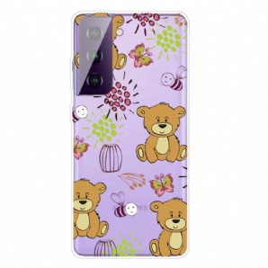 Handyhülle Für Samsung Galaxy S21 FE Teddybären Top