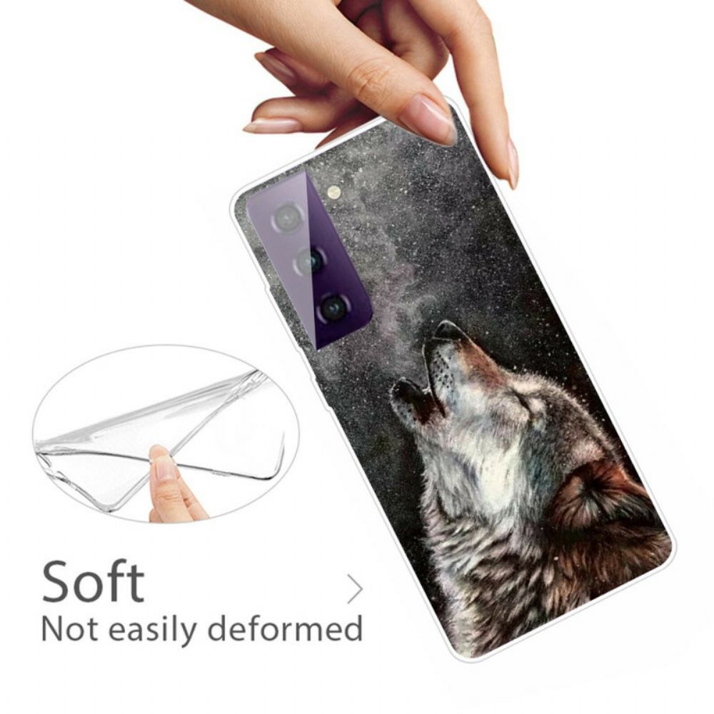 Hülle Für Samsung Galaxy S21 FE Erhabener Wolf