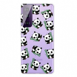 Hülle Für Samsung Galaxy S21 FE Kleine Pandas