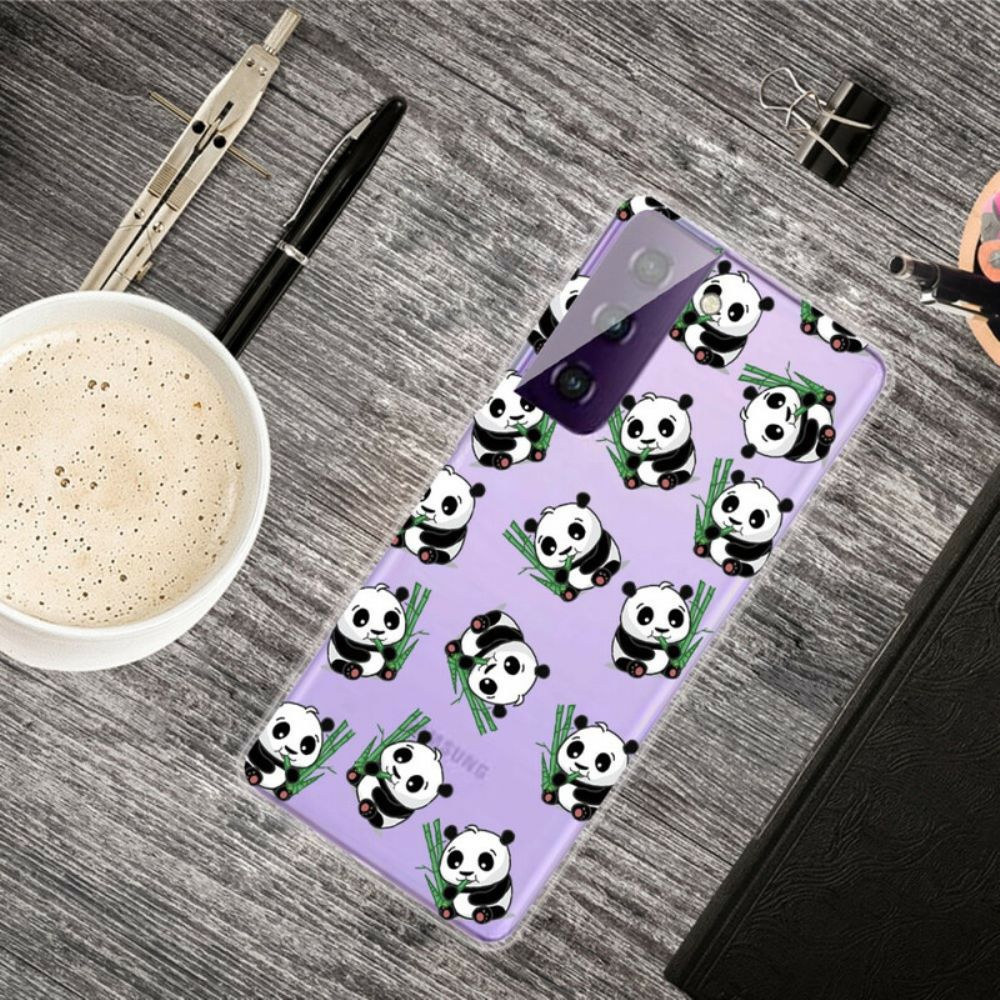 Hülle Für Samsung Galaxy S21 FE Kleine Pandas