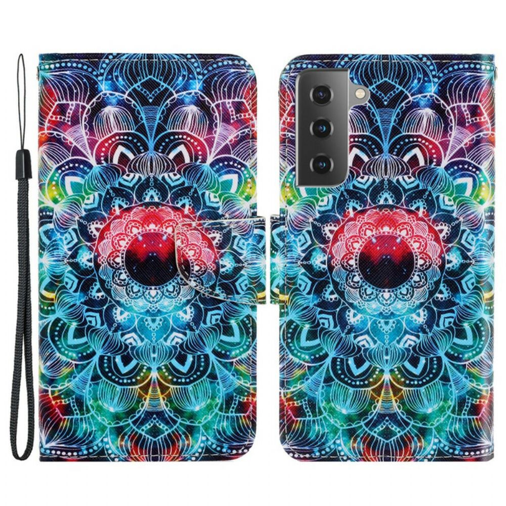 Lederhüllen Für Samsung Galaxy S21 FE Mandala Im Himmel