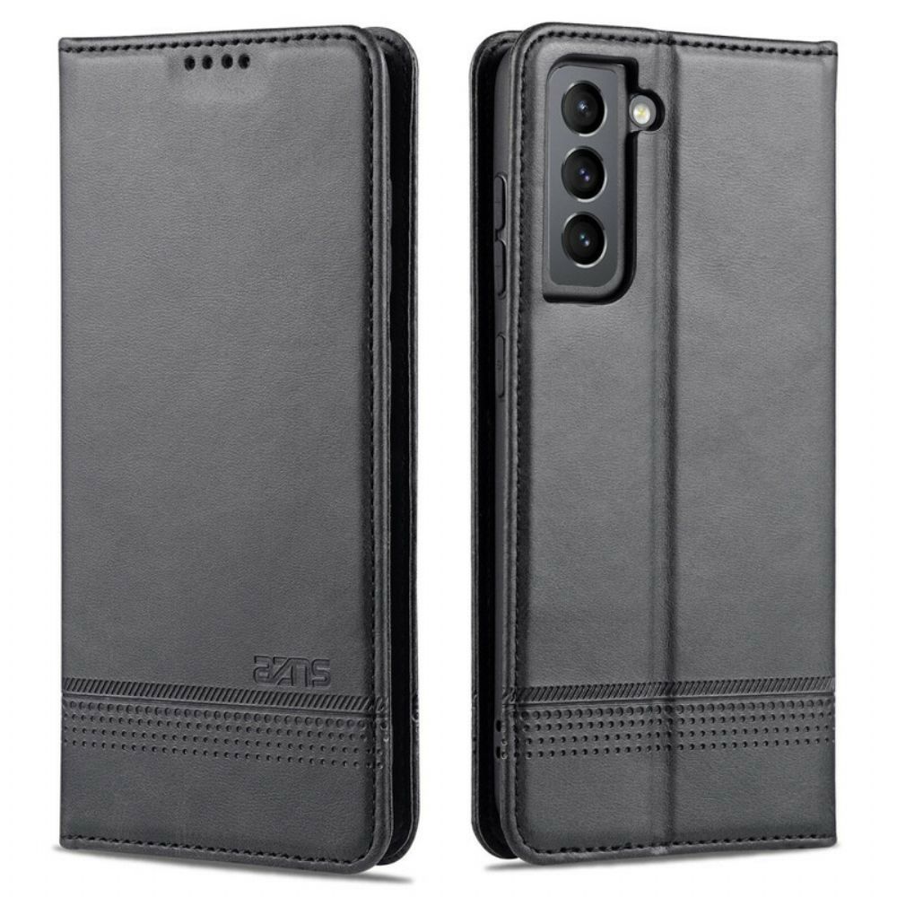 Schutzhülle Für Samsung Galaxy S21 FE Flip Case Azns-lederstil