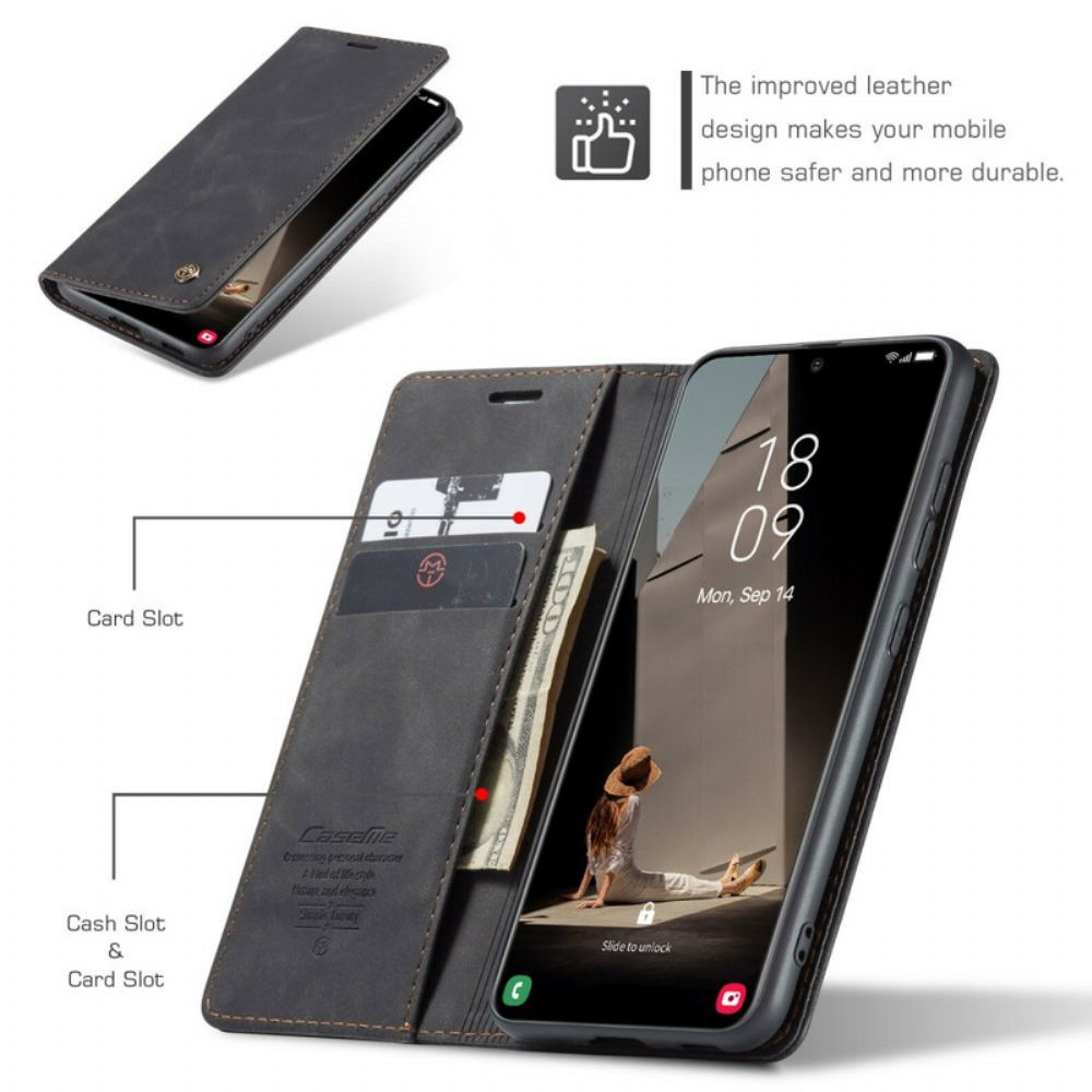 Schutzhülle Für Samsung Galaxy S21 FE Flip Case Caseme Kunstleder