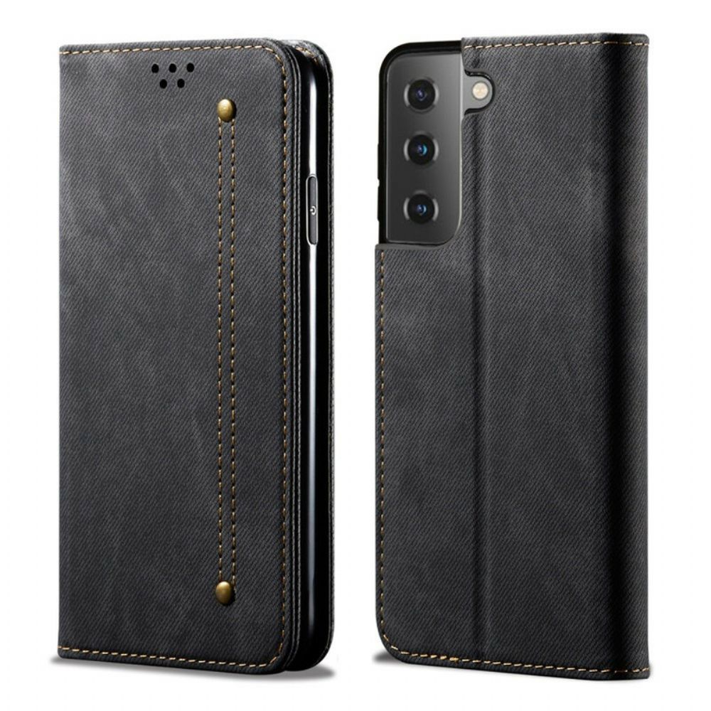 Schutzhülle Für Samsung Galaxy S21 FE Flip Case Jeansstoff