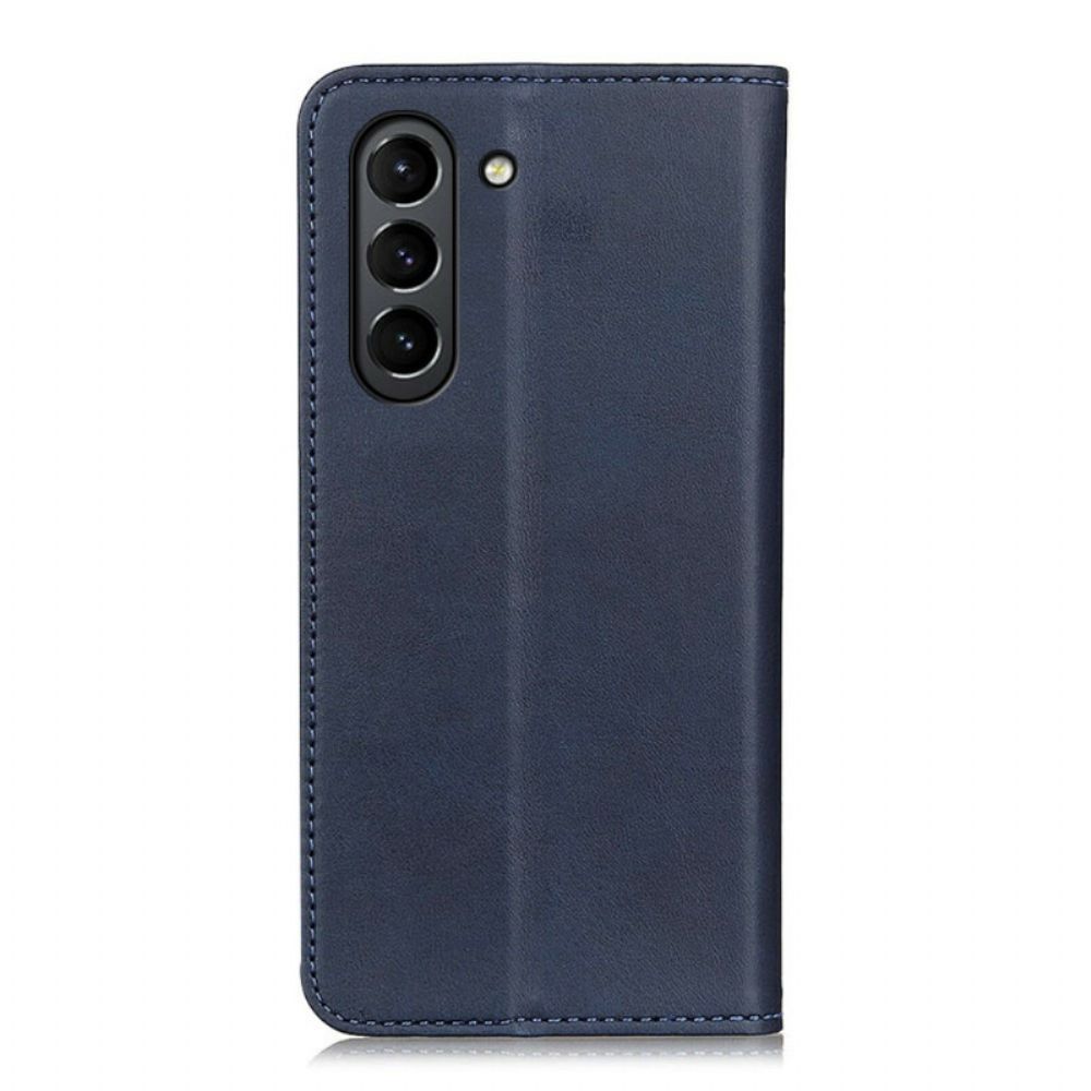 Schutzhülle Für Samsung Galaxy S21 FE Flip Case Spaltleder