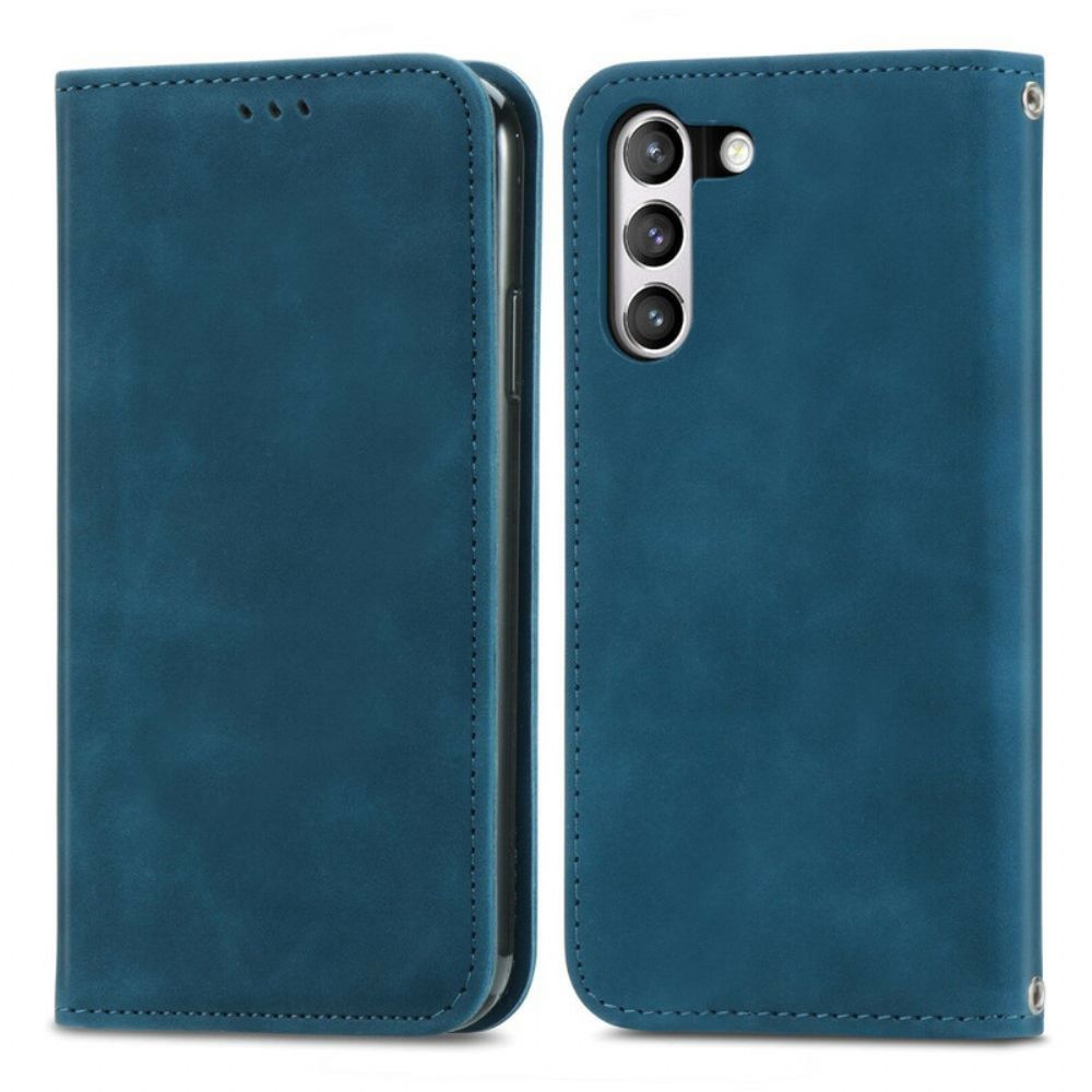 Schutzhülle Für Samsung Galaxy S21 FE Flip Case Vintage Kunstleder