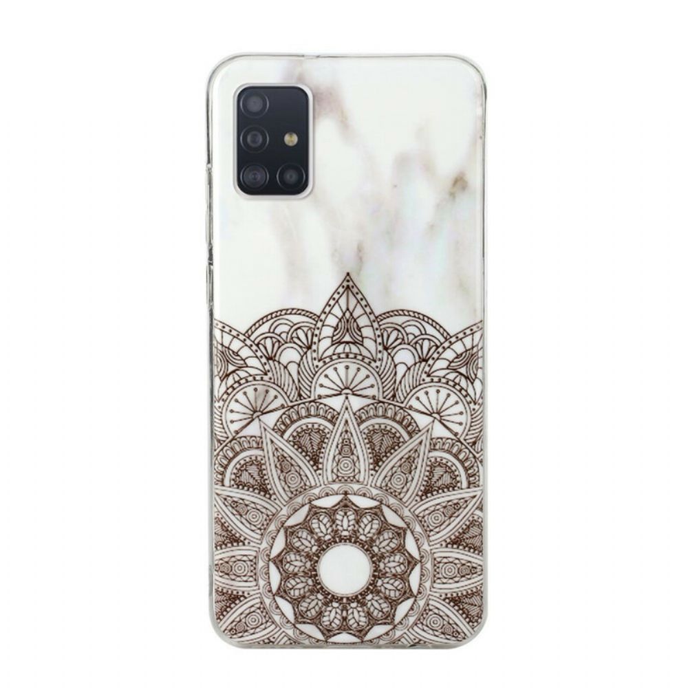 Hülle Für Samsung Galaxy A51 5G Mandala Aus Marmor