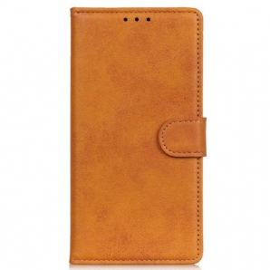 Flip Case Für Oppo Reno 7 Stil Aus Mattem Leder