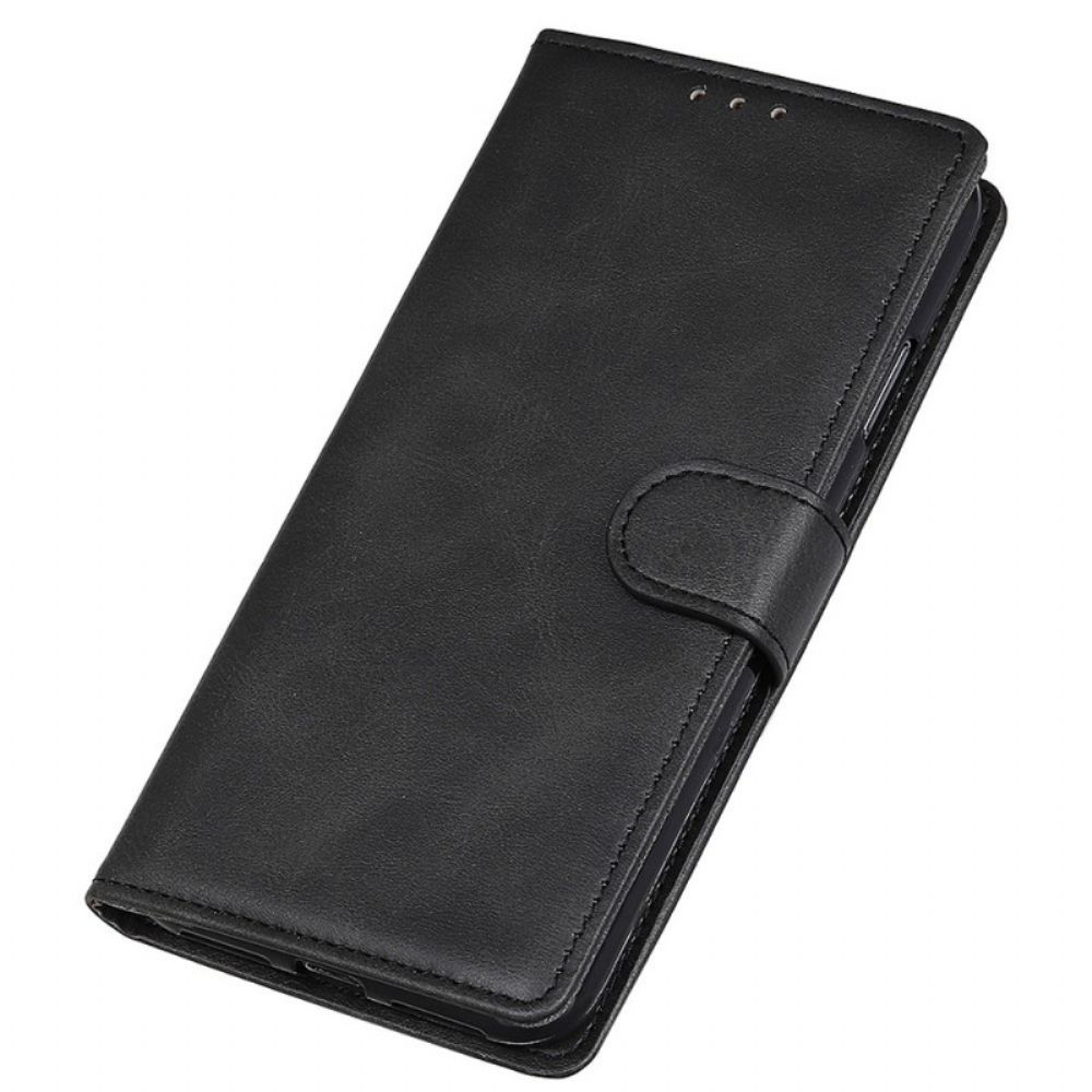 Flip Case Für Oppo Reno 7 Stil Aus Mattem Leder