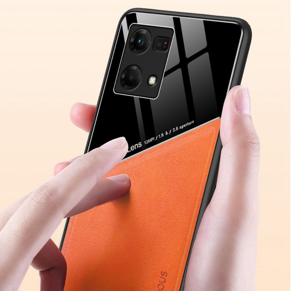 Hülle Für Oppo Reno 7 Hochwertiges Kunstleder