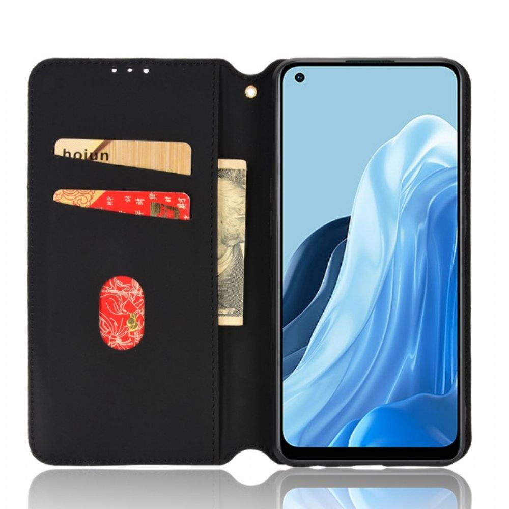 Schutzhülle Für Oppo Reno 7 Flip Case 3d-würfel Lederoptik