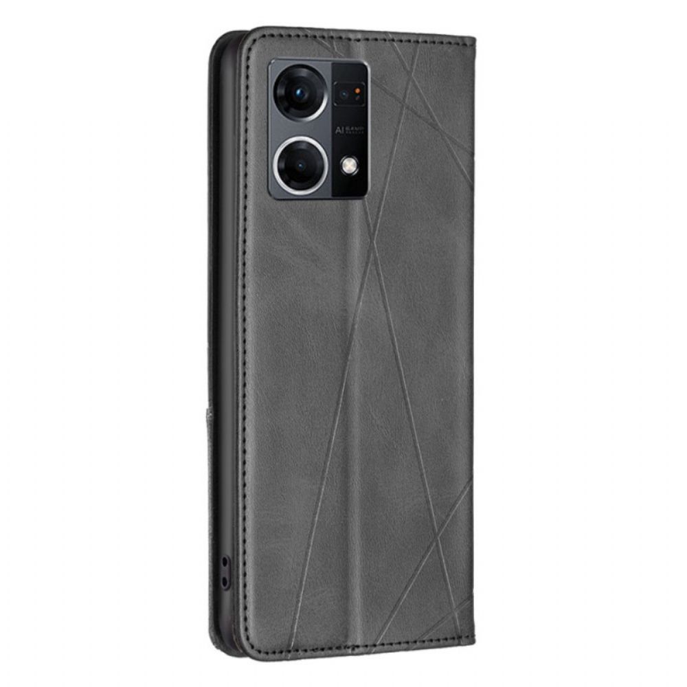 Schutzhülle Für Oppo Reno 7 Flip Case Diamanten