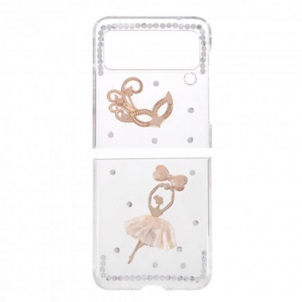 Handyhülle Für Samsung Galaxy Z Flip 3 5G Flip Case Edelstein-tänzerin