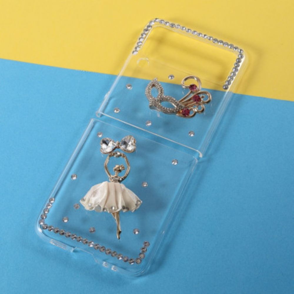 Handyhülle Für Samsung Galaxy Z Flip 3 5G Flip Case Edelstein-tänzerin