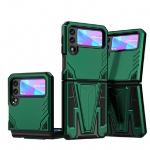 Handyhülle Für Samsung Galaxy Z Flip 3 5G Flip Case Extrem Widerstandsfähiger V-bügel